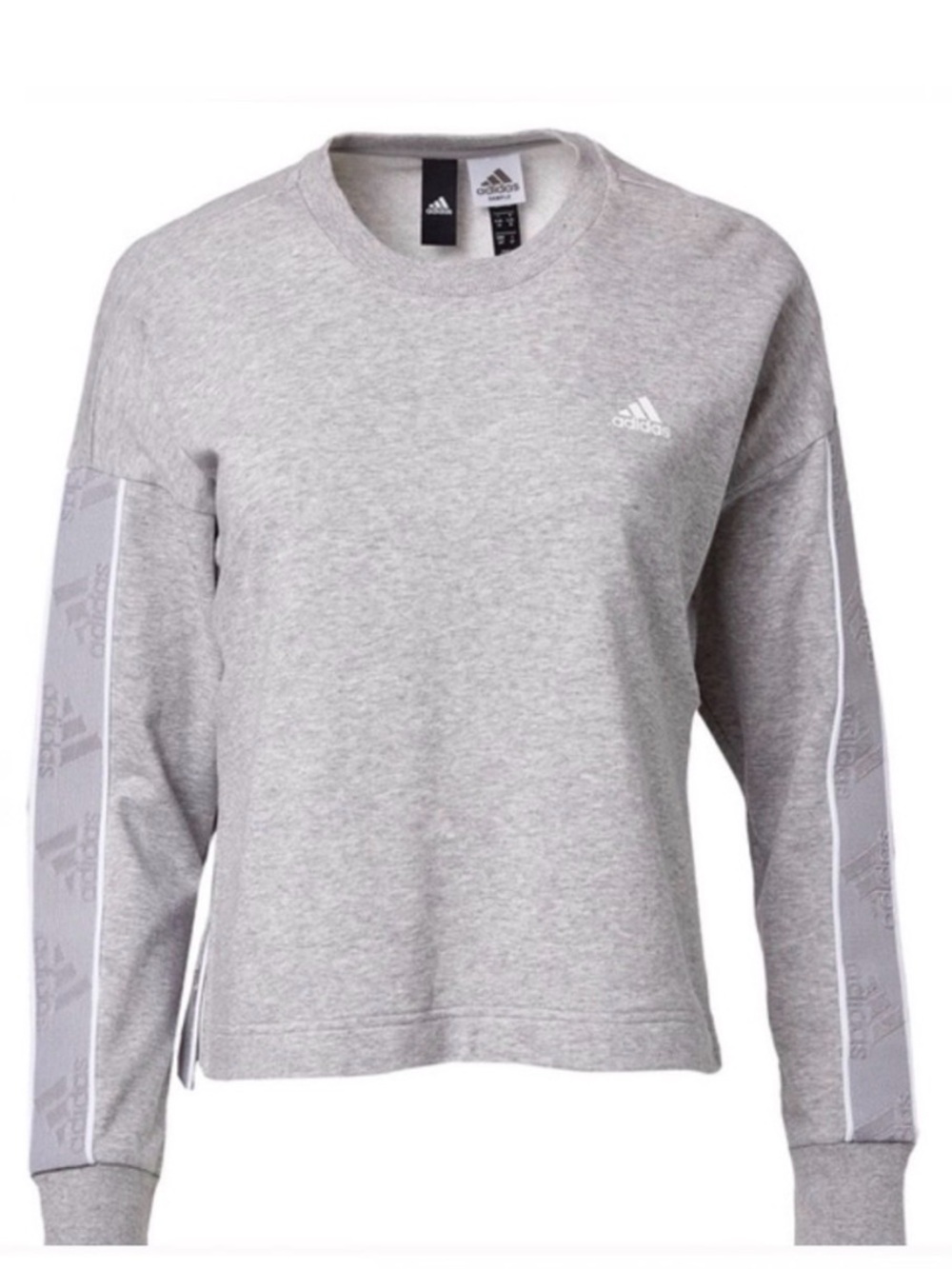 adidas Women’s Light Grey Crewneck Sweatshirt